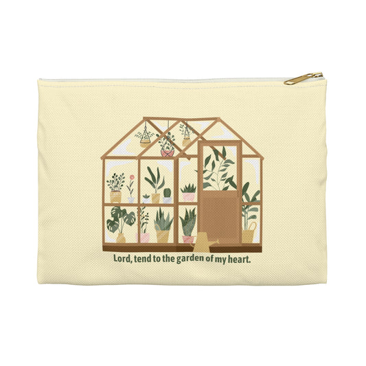 Lord, Tend To The Garden Of My Heart - Accessory Pouch