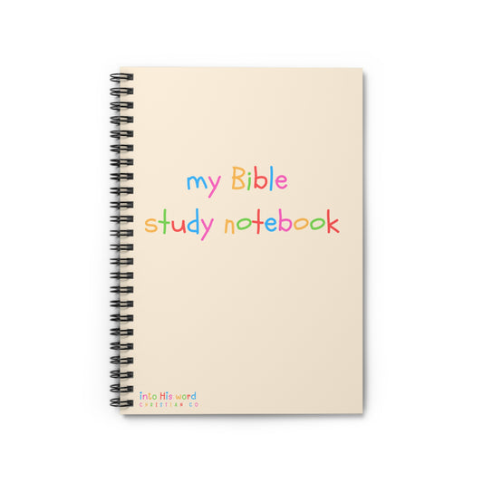 My Bible Study Notebook - Spiral Notebook