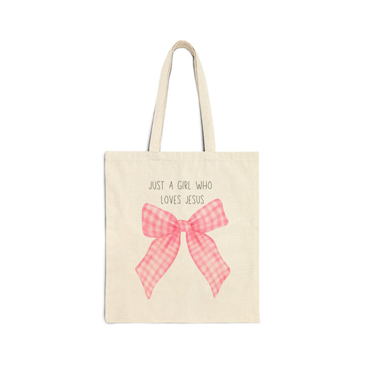 Just A Girl Who Loves Jesus - Tote Bag