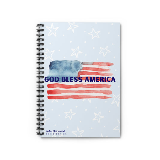 God Bless America - Spiral Notebook